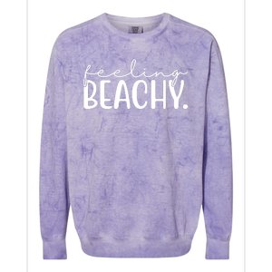 Feeling Beachy Summer Vacation Colorblast Crewneck Sweatshirt