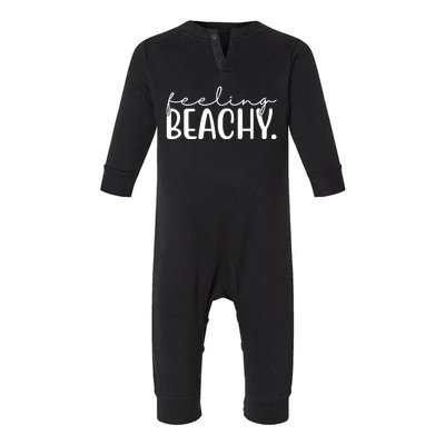 Feeling Beachy Summer Vacation Infant Fleece One Piece