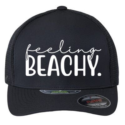 Feeling Beachy Summer Vacation Flexfit Unipanel Trucker Cap