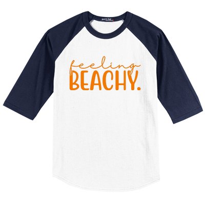 Feeling Beachy Summer Vacation Baseball Sleeve Shirt