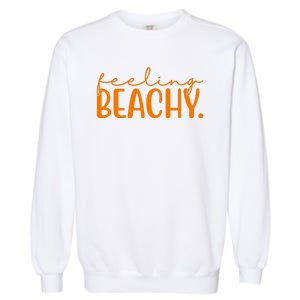 Feeling Beachy Summer Vacation Garment-Dyed Sweatshirt