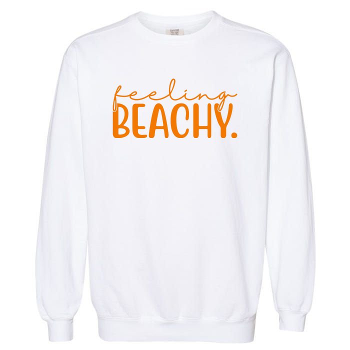 Feeling Beachy Summer Vacation Garment-Dyed Sweatshirt