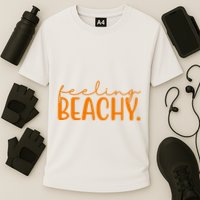Feeling Beachy Summer Vacation Cooling Performance Crew T-Shirt