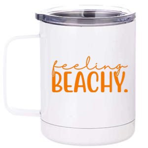 Feeling Beachy Summer Vacation 12 oz Stainless Steel Tumbler Cup