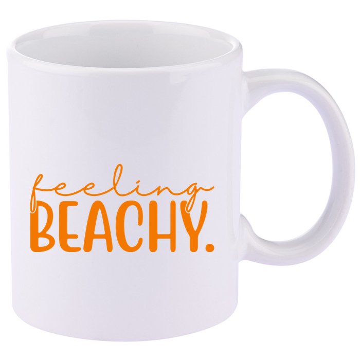 Feeling Beachy Summer Vacation 11oz C Handle Ceramic Mug