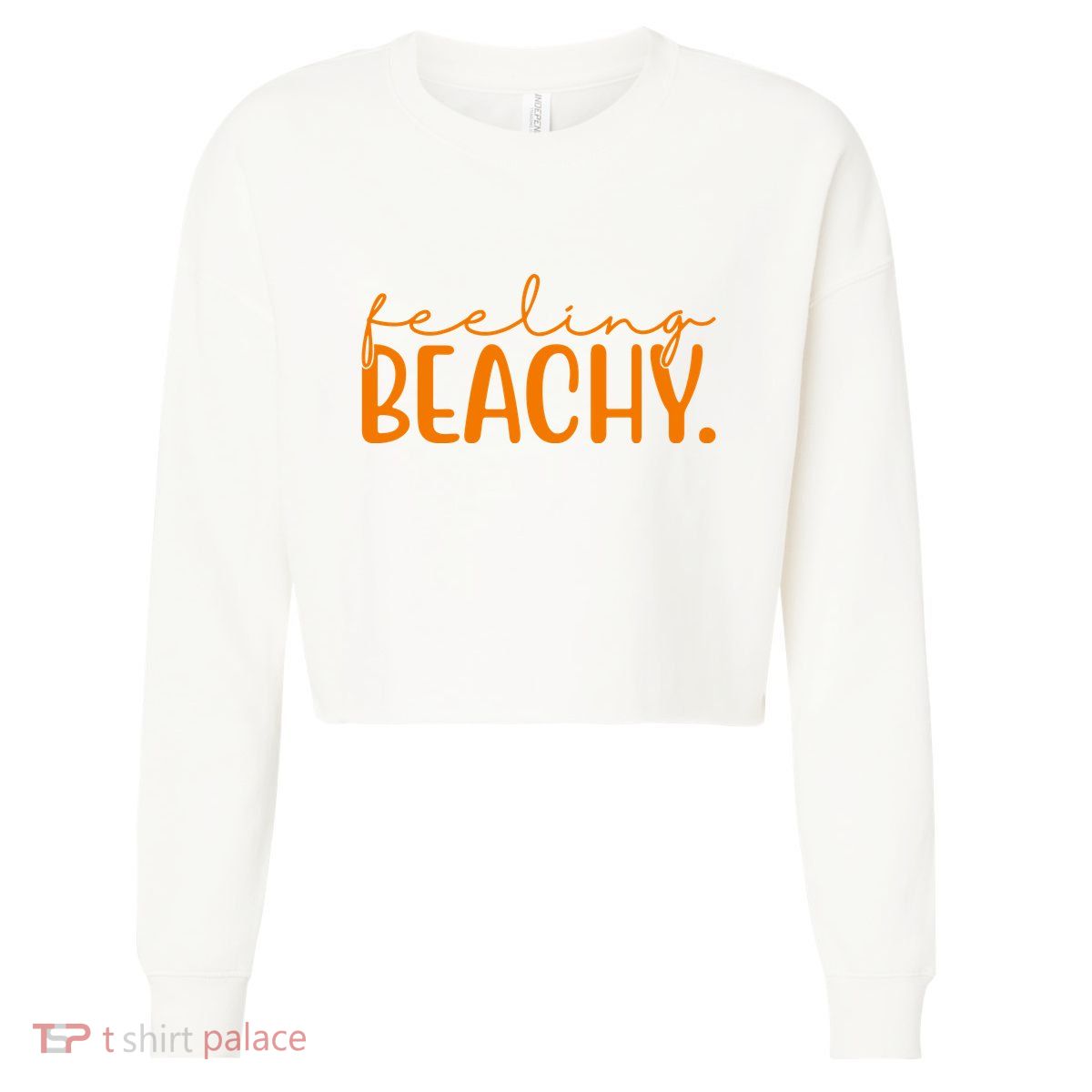 Feeling Beachy Summer Vacation Cropped Pullover Crew