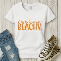 Feeling Beachy Summer Vacation Womens T-Shirt