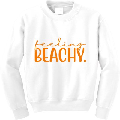 Feeling Beachy Summer Vacation Kids Sweatshirt