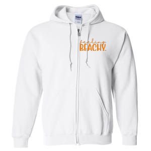 Feeling Beachy Summer Vacation Full Zip Hoodie