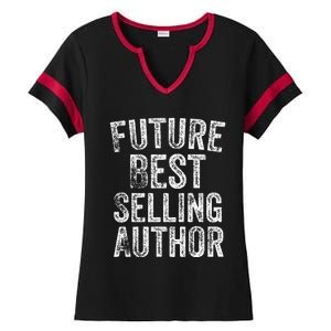 Future Best Selling Author Poetry Gifts For Writers Poets Ladies Halftime Notch Neck Tee