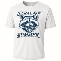 Feral Boy Summer Funny Raccoon Meme Trash Panda Raccoon Performance Shirt