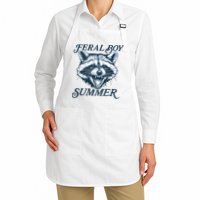 Feral Boy Summer Funny Raccoon Meme Trash Panda Raccoon Apron