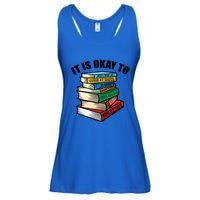 Funny Book Stack Satire For Grumpy People Humor Lover Gift Ladies Essential Flowy Tank