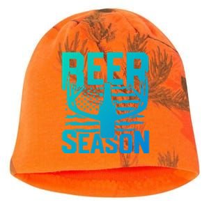 Funny Beer Season Deer Antlers American Flag Hunting Gift Kati - Camo Knit Beanie