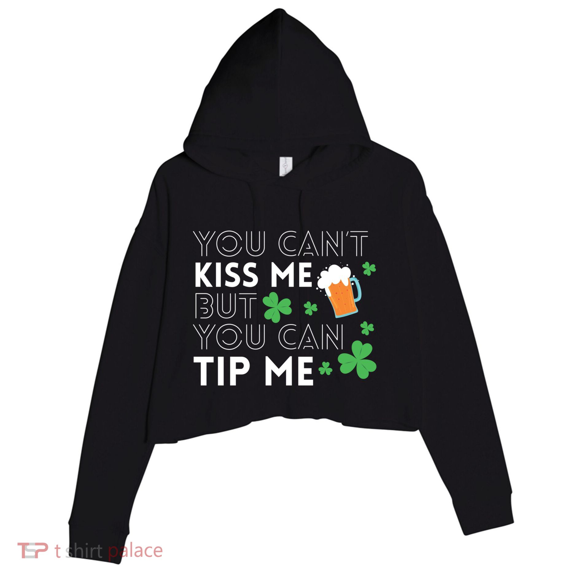 Funny Bartender St Patricks Day Waiter Waitress Server Gift Crop Fleece Hoodie