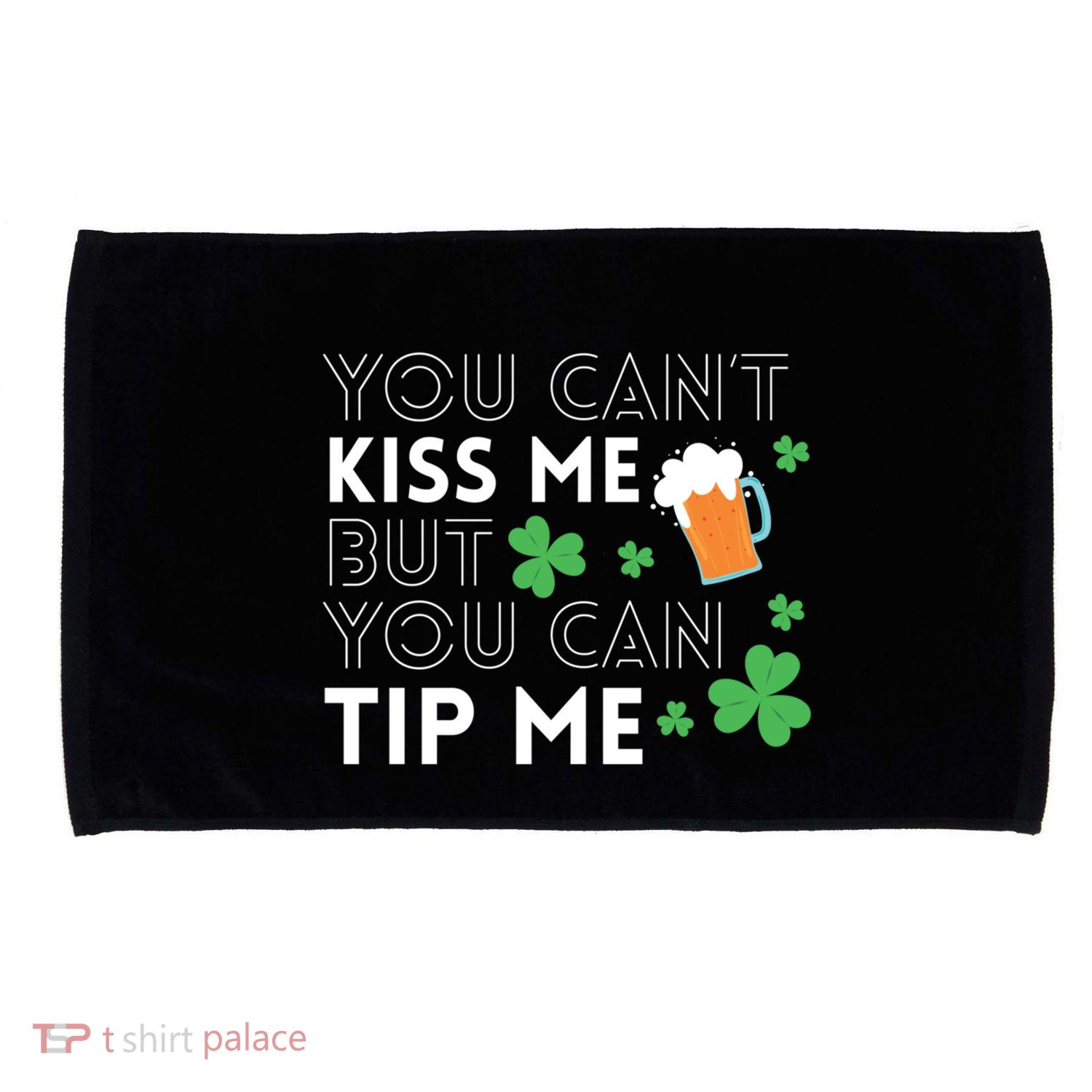 Funny Bartender St Patricks Day Waiter Waitress Server Gift Microfiber Hand Towel