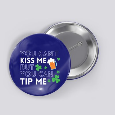 Funny Bartender St Patricks Day Waiter Waitress Server Gift Button