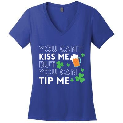Funny Bartender St Patricks Day Waiter Waitress Server Gift Women's V-Neck T-Shirt