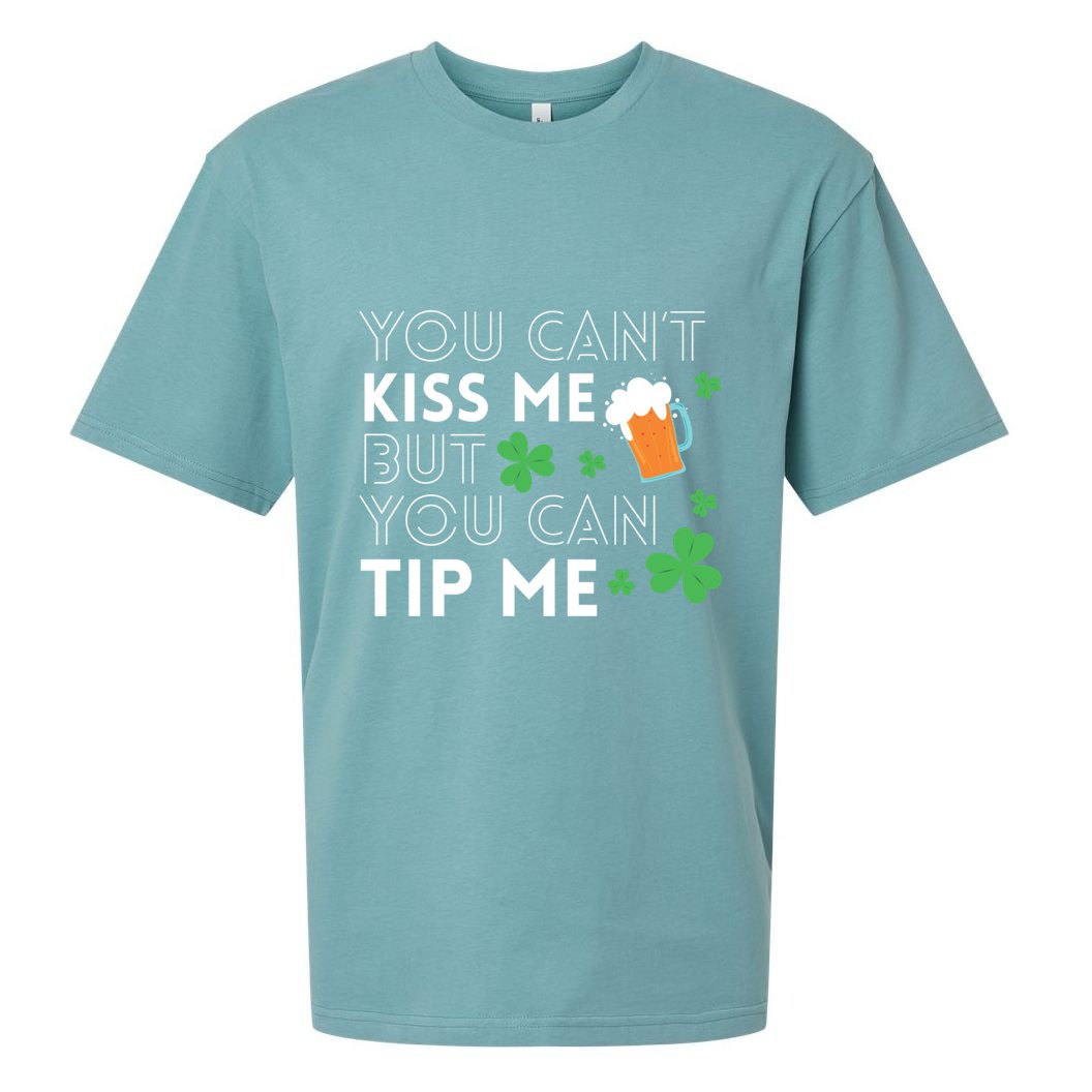 Funny Bartender St Patricks Day Waiter Waitress Server Gift Sueded Cloud Jersey T-Shirt