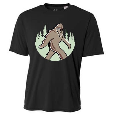 Funny Bigfoot Sasquatch Art Cooling Performance Crew T-Shirt