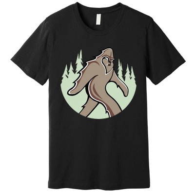 Funny Bigfoot Sasquatch Art Premium T-Shirt