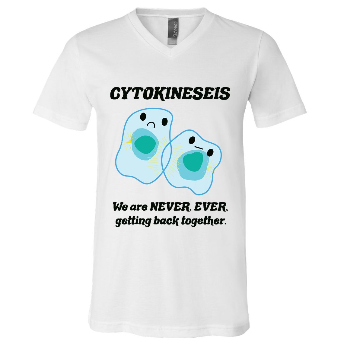 Funny Biology Science Biology Teacher Gift Idea V-Neck T-Shirt