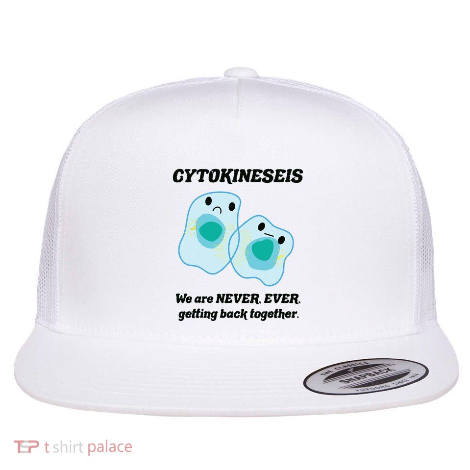 Funny Biology Science Biology Teacher Gift Idea Flat Bill Trucker Hat