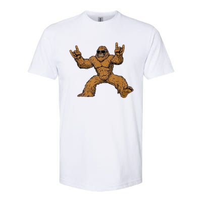 Funny Bigfoot Sasquatch Graphic Softstyle CVC T-Shirt