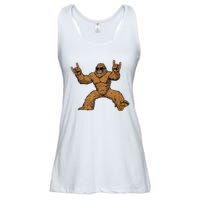 Funny Bigfoot Sasquatch Graphic Ladies Essential Flowy Tank