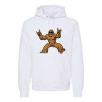 Funny Bigfoot Sasquatch Graphic Premium Hoodie