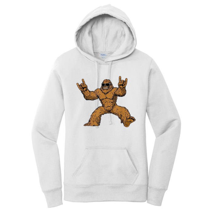 Funny Bigfoot Sasquatch Graphic Women's Pullover Hoodie