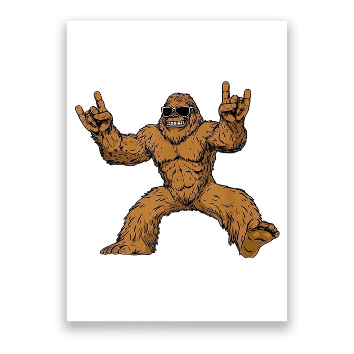 Funny Bigfoot Sasquatch Graphic Poster