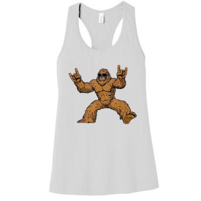 Funny Bigfoot Sasquatch Graphic Women's Racerback Tank