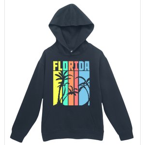 Florida Beach Summer Palm Trees Retro Florida Urban Pullover Hoodie