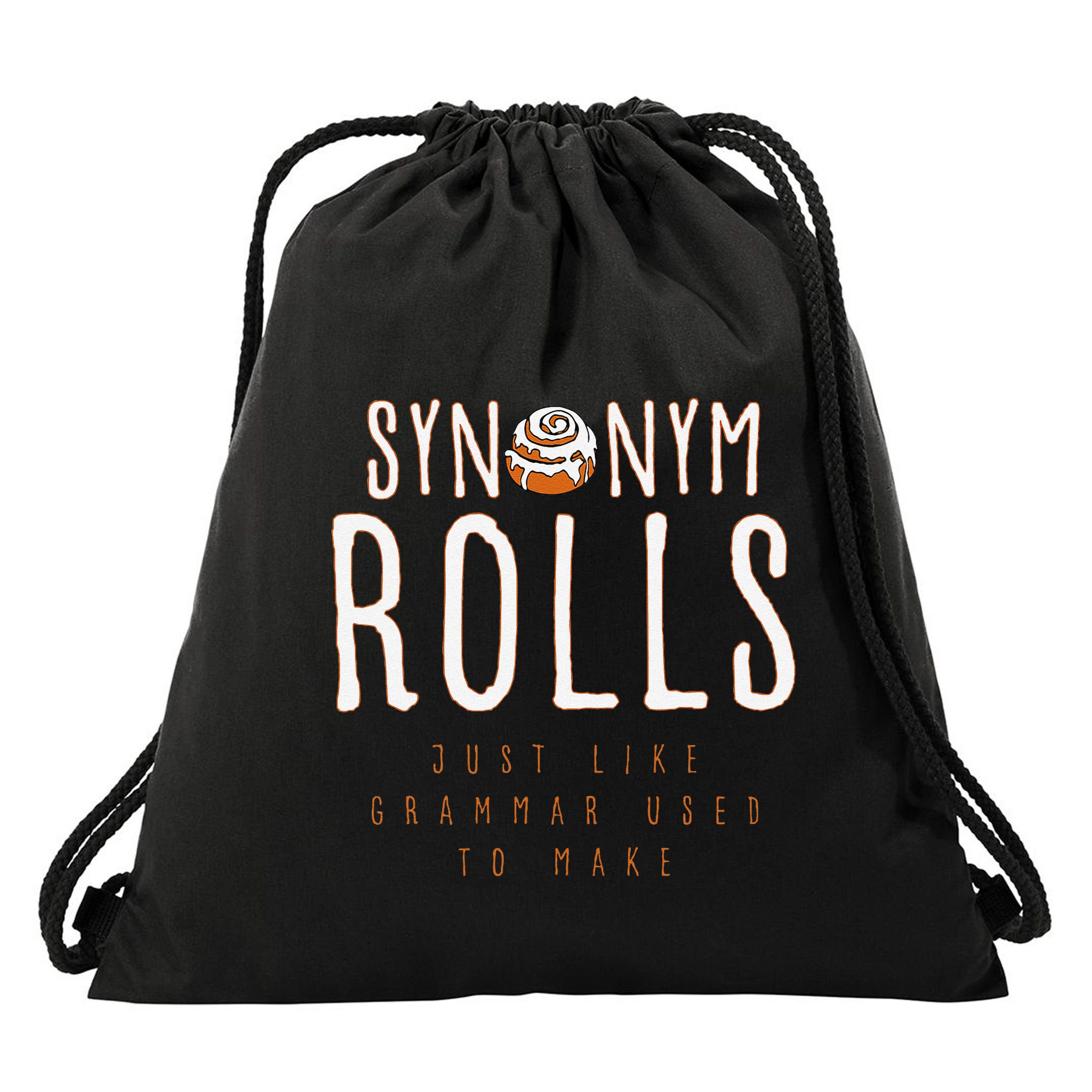 Funny Baking Synonym Rolls English Grammar Pun For Teacher Drawstring Bag