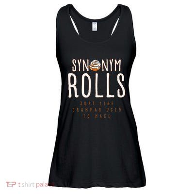 Funny Baking Synonym Rolls English Grammar Pun For Teacher Ladies Essential Flowy Tank