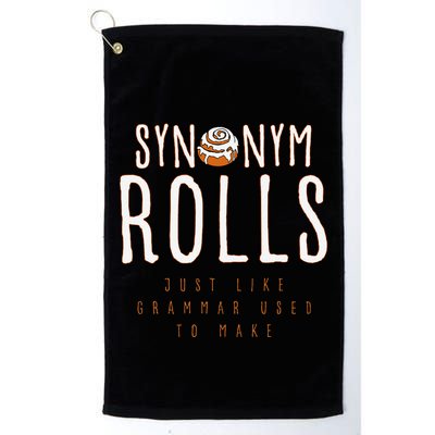 Funny Baking Synonym Rolls English Grammar Pun For Teacher Golf Towel