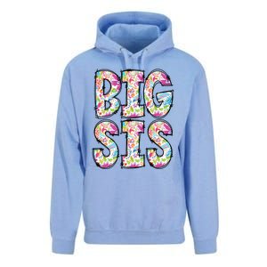 Floral Big Sister Gift Pregnancy Announcement Unisex Surf Hoodie