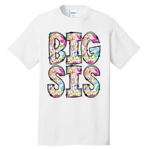 Floral Big Sister Gift Pregnancy Announcement Tall T-Shirt