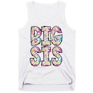 Floral Big Sister Gift Pregnancy Announcement Tank Top