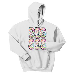 Floral Big Sister Gift Pregnancy Announcement Kids Hoodie