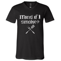 Funny Bbq Smoker Accessory Pitmaster Grill V-Neck T-Shirt