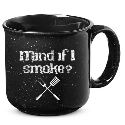 Funny Bbq Smoker Accessory Pitmaster Grill 15oz Campfire Ceramic Mug