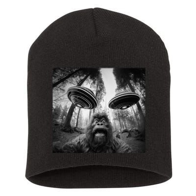 Funny Bigfoot Sasquatch Alien Ufo For Women Graphic Short Acrylic Beanie