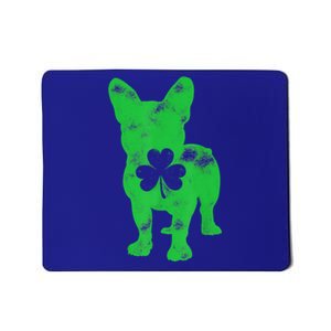 French Bulldog St Patricks Day Boys Girls Shamrock Dog Lover Mousepad