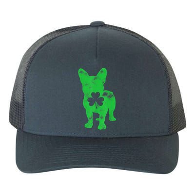 French Bulldog St Patricks Day Boys Girls Shamrock Dog Lover Yupoong Adult 5-Panel Trucker Hat