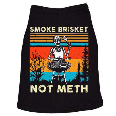 Funny BBQ Skeleton Smoke Brisket Not Meth Grilling Master Doggie Tank