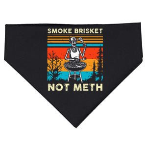 Funny BBQ Skeleton Smoke Brisket Not Meth Grilling Master USA-Made Doggie Bandana