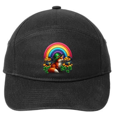Fox Bitcoin St Patricks Day Btc Crypto Trader Irish Pride 7-Panel Snapback Hat