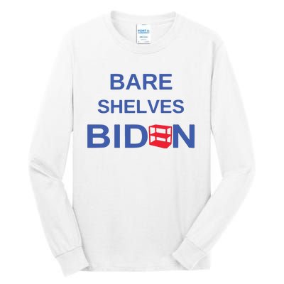 Funny Bare Shelves Biden E Parody Logo #Fjb Tall Long Sleeve T-Shirt